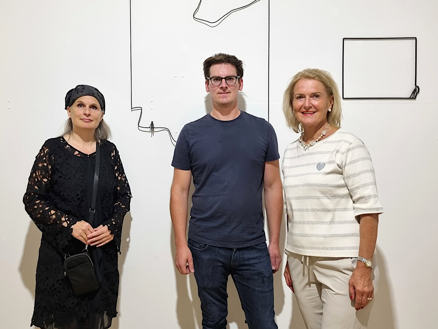 Foto:KK/Marcel Ambrusch für den Kunstbahnhof Wörthersee Dr. Margit Heissenberger, Marcel Ambrusch und Barbara Ambrusch-Rapp