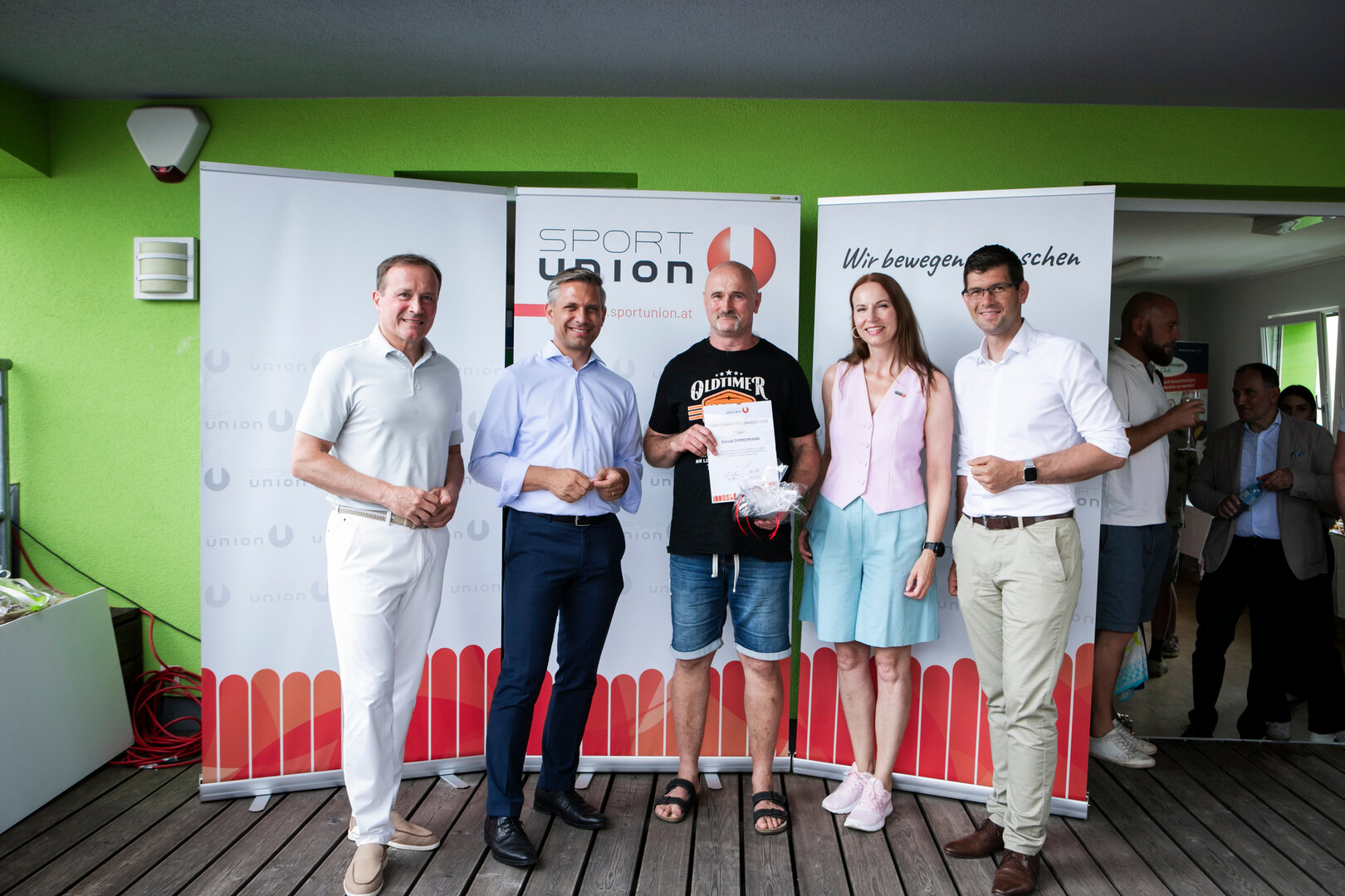 Herr Zimmermann bei der Verleihung der Auszeichnung